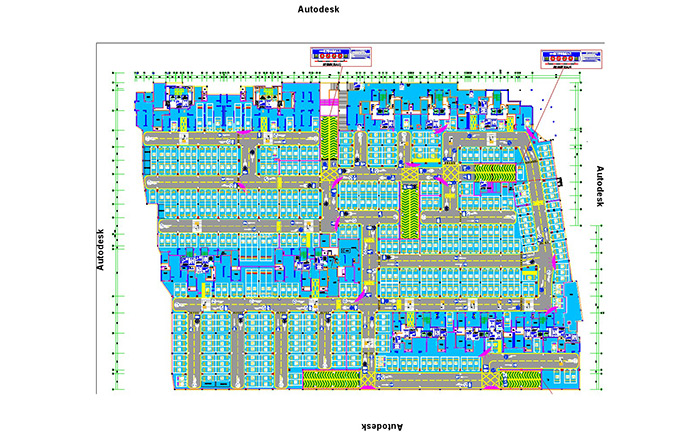 貴州地下停車場(chǎng)CAD平面圖設(shè)計(jì)